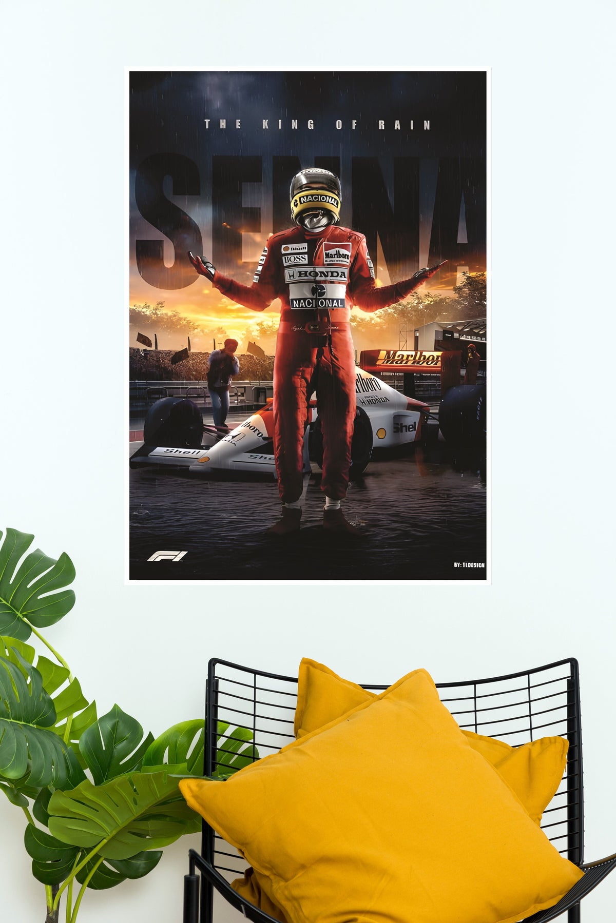 The King Of Race Senna Poster | Formula 1 Posters