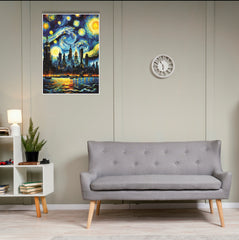 The Painted Copacabana Poster | Moon Light Sky Posters