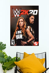 WWE 2K20 Becky Lynch & Roman Reigns Poster | WWE Champions Poster