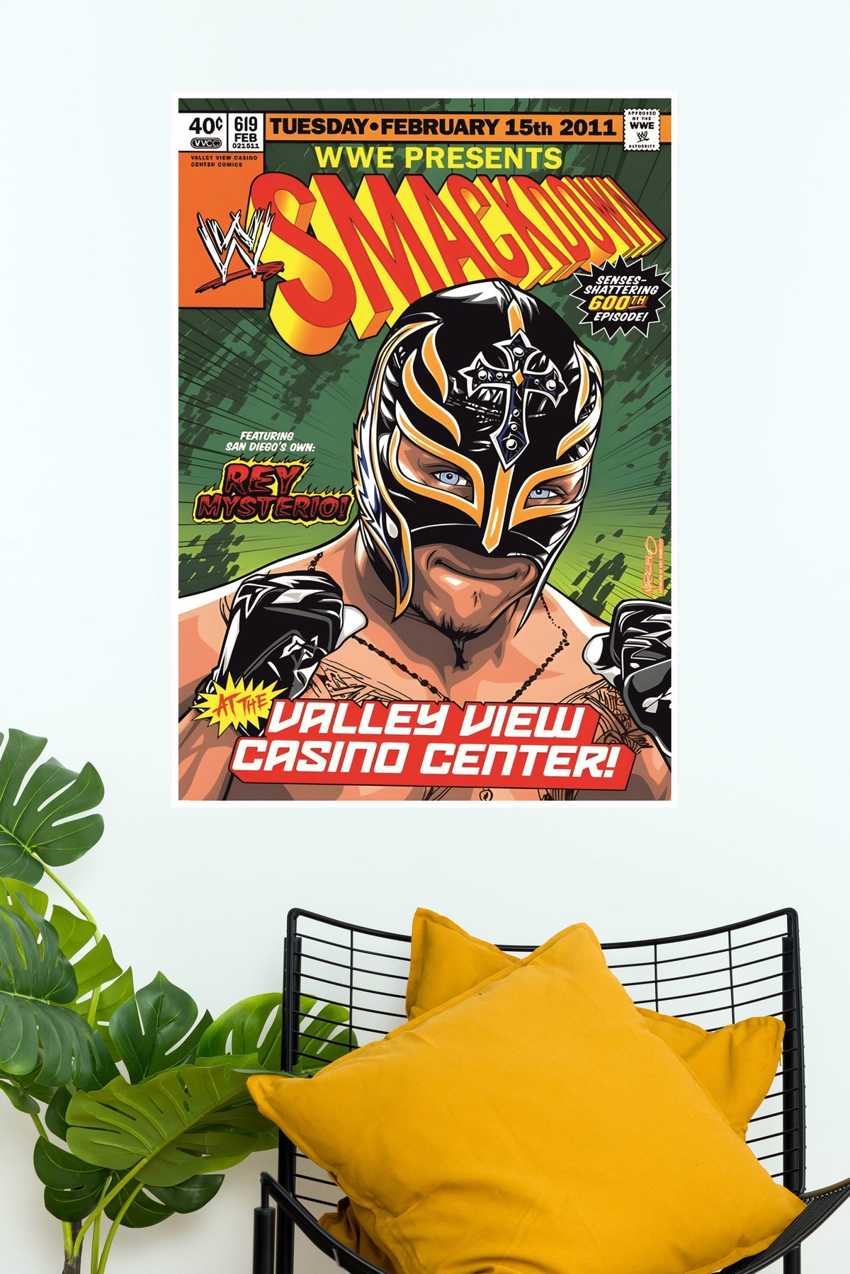 WWE Smack Down 600th Episode Rey Mysterio Poster | WWE Champions Poster