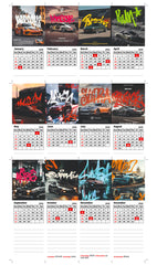 SUPER Car Premium Table Desk Calendar