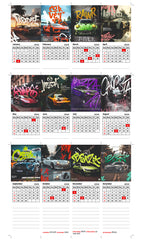 Car Collection Premium Table Desk Calendar