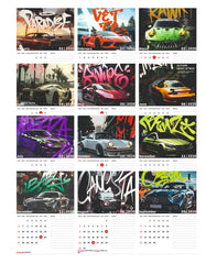 Car Collection Premium Table Desk Calendar