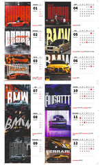 Luxury Car Premium Table Desk Calendar