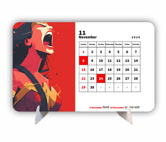 SUPER HERO MAN Premium Table Desk Calendar
