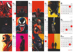 SUPER VILLAIN Premium Table Desk Calendar