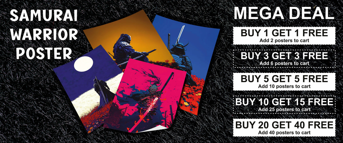 Samurai Warrior Posters | Japanese Wall Art – The Poster Valley