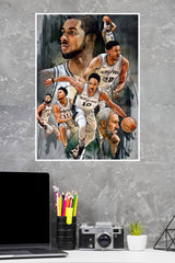 San Antonio Spurs Poster | Basketball Posters | Sports Posters