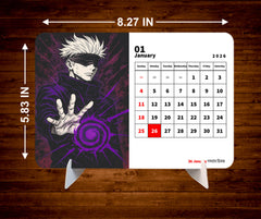 Satoru Gojo Table Desk Calendar