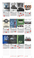 Shelby Mustang Premium Table Desk Calendar