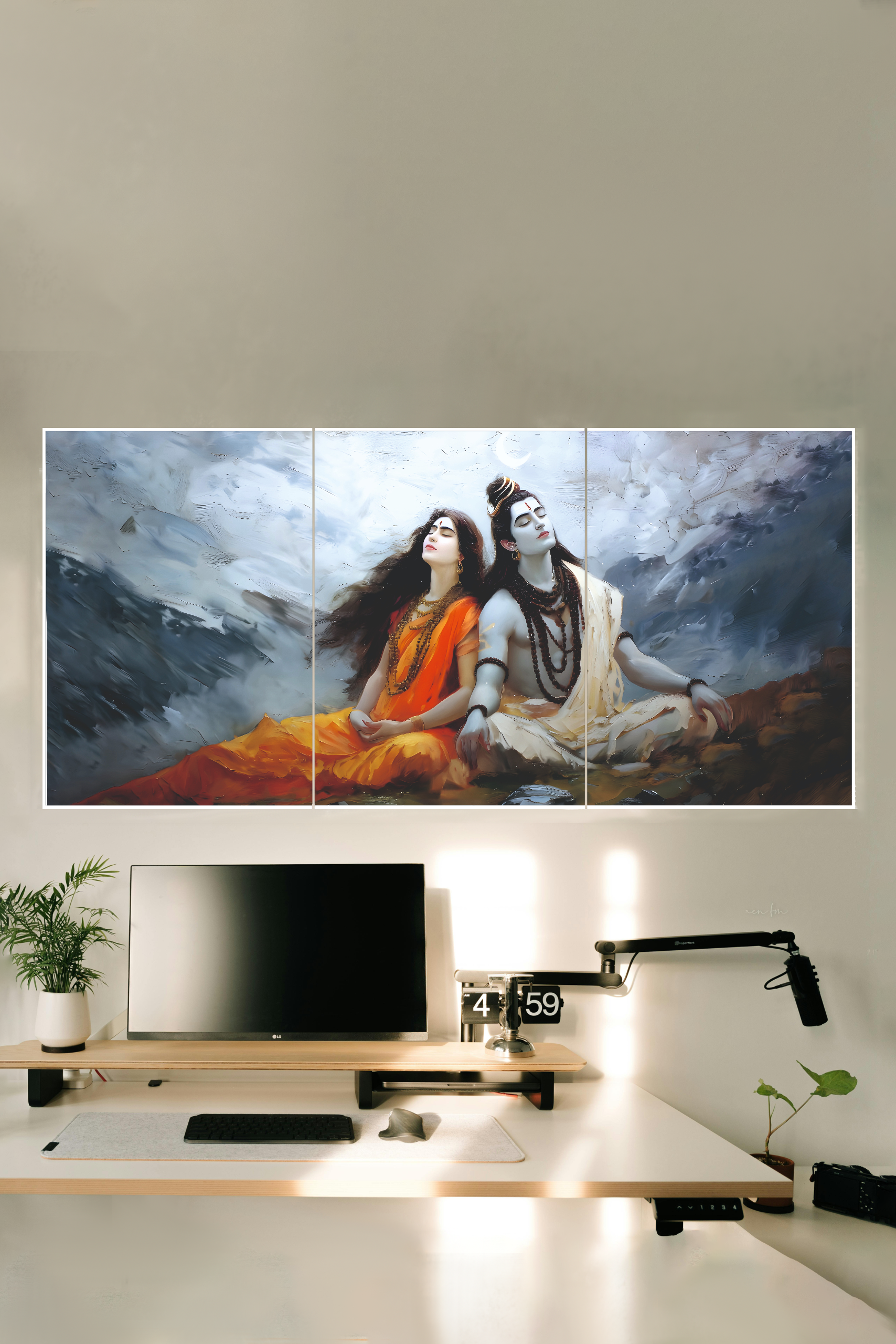 Shiv Parvti Poster  3 Split Poster