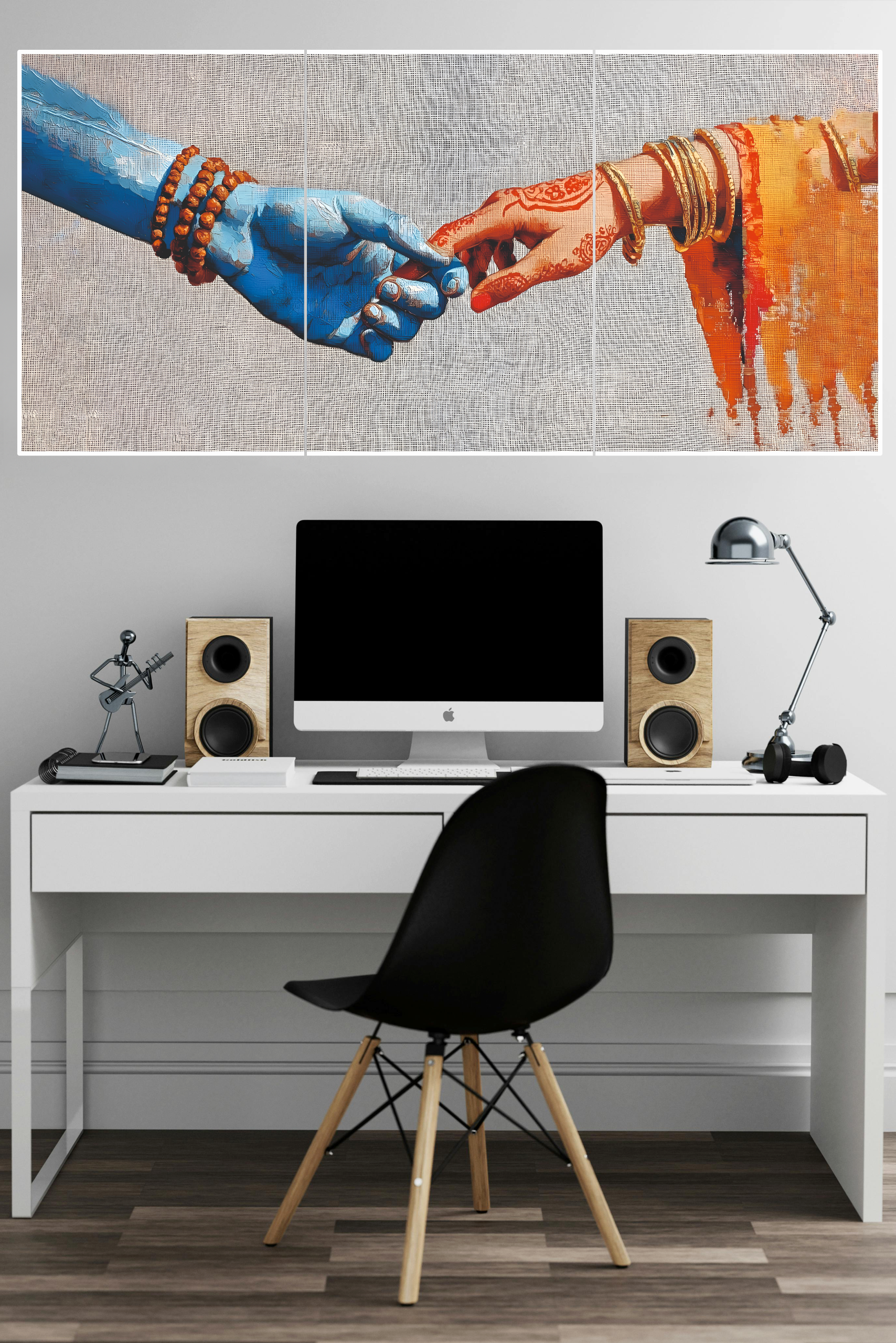 Shiva Parvati Valuable Hand Poster  3 Split Poster