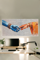 Shiva Parvati Valuable Hand Poster  3 Split Poster