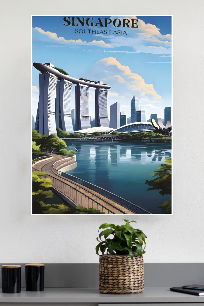 Singapore Marina Bay Poster | City Posters