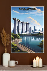 Singapore Marina Bay Poster | City Posters