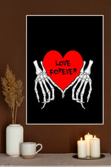 Skull Finger Love Forever Poster| Love Posters