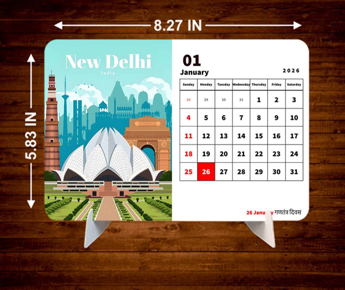 Sky High City Premium Table Desk Calendar