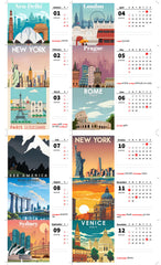 Sky High City Premium Table Desk Calendar
