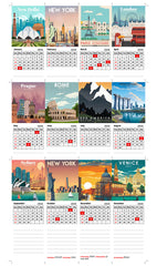 Sky High City Premium Table Desk Calendar