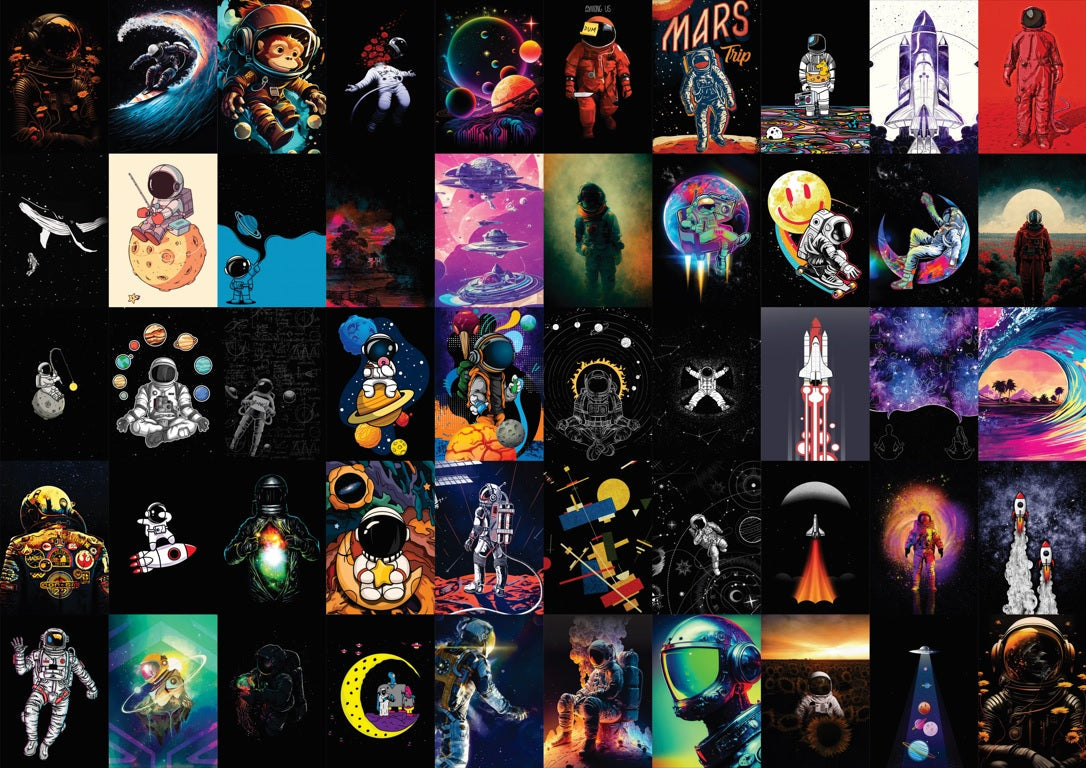 Sky Walker Wall Collage Kit - A4 Size Wall Posters Set