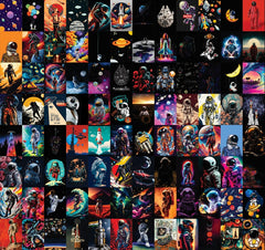 Sky Walker Wall Collage Kit - A4 Size Wall Posters Set