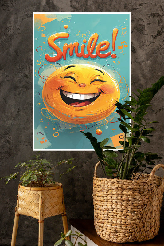 Smile Poster | Gym and Motivational Quotes Posters