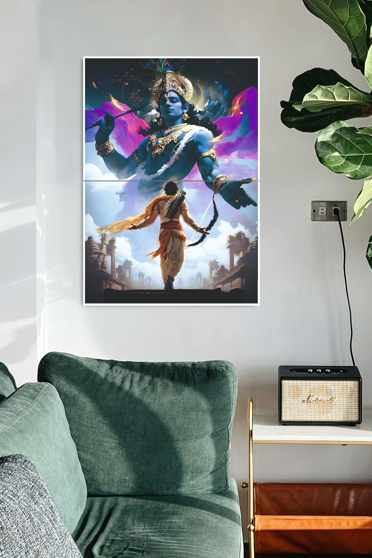 LORD-KRISHNA-ARJUNA-Poster-2-Split-Poster