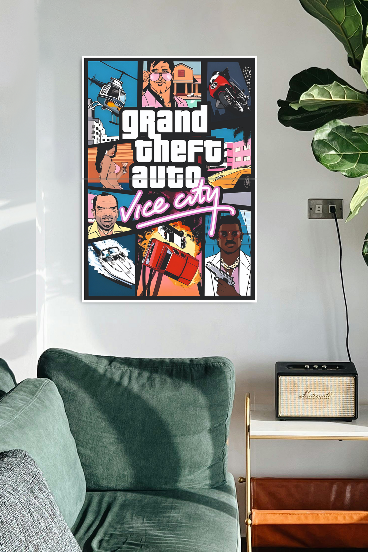 VICE-CITY-GRAND-THEFT-AUTO-Poster-2-Split-Poster