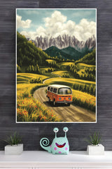 Summer Travel Van Poster | Cars Posters
