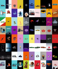 Super 99 Wall Collage Kit - A4 Size Wall Posters Set