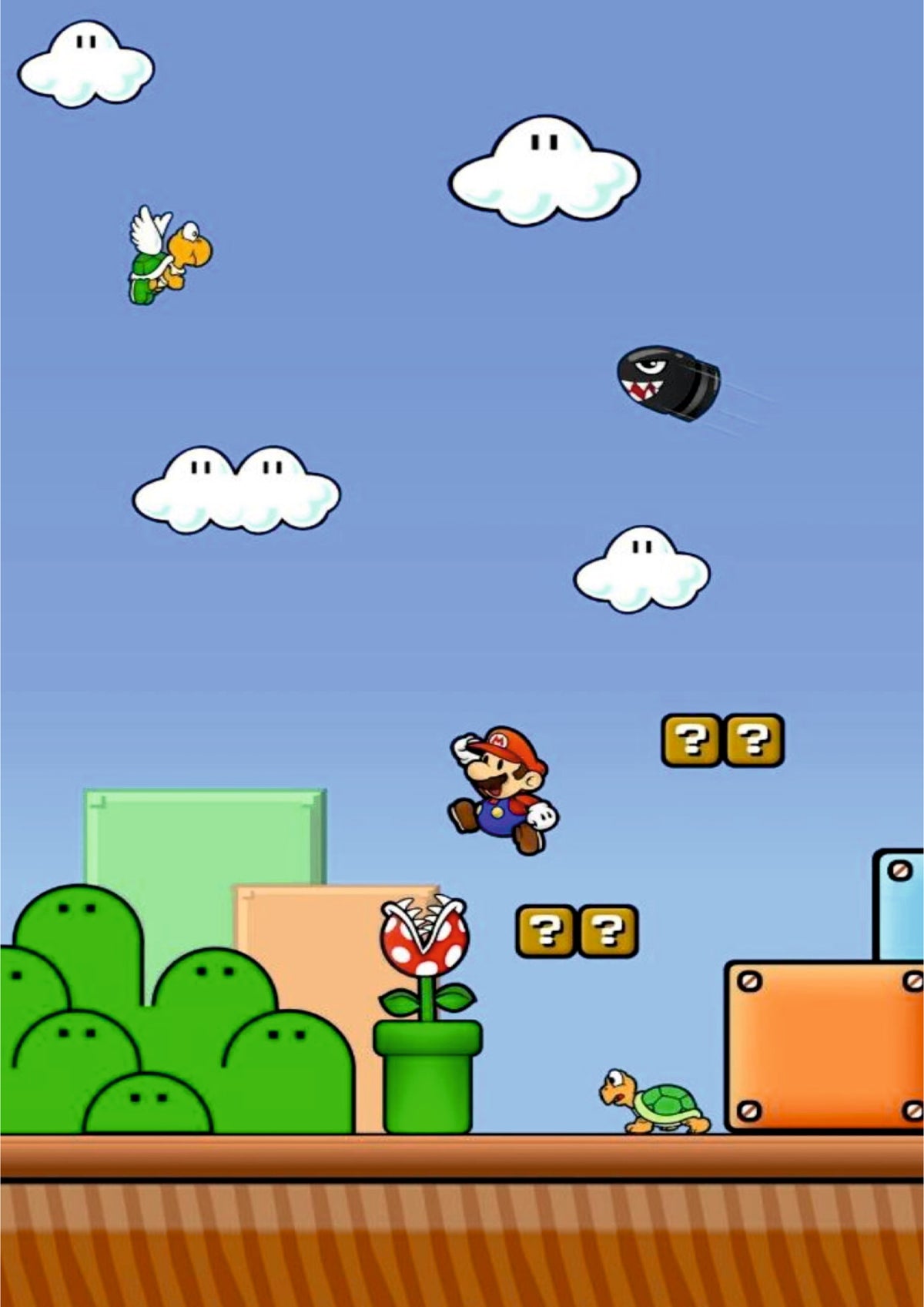 Super Mario Bros 3 Classic Gaming Poster (Game Poster)