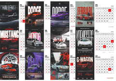 Super fast CAR Premium Table Desk Calendar