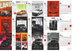 fast CAR Premium Table Desk Calendar