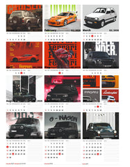 Super fast CAR Premium Table Desk Calendar