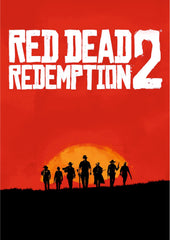Red Dead Redemption 2 Sunset Silhouette Gaming Poster (Game Poster)