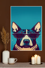Swaggy Dog with Sunglasses Poster | Animal Posters
