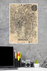 Thailand Brangkok Poster | Map Posters