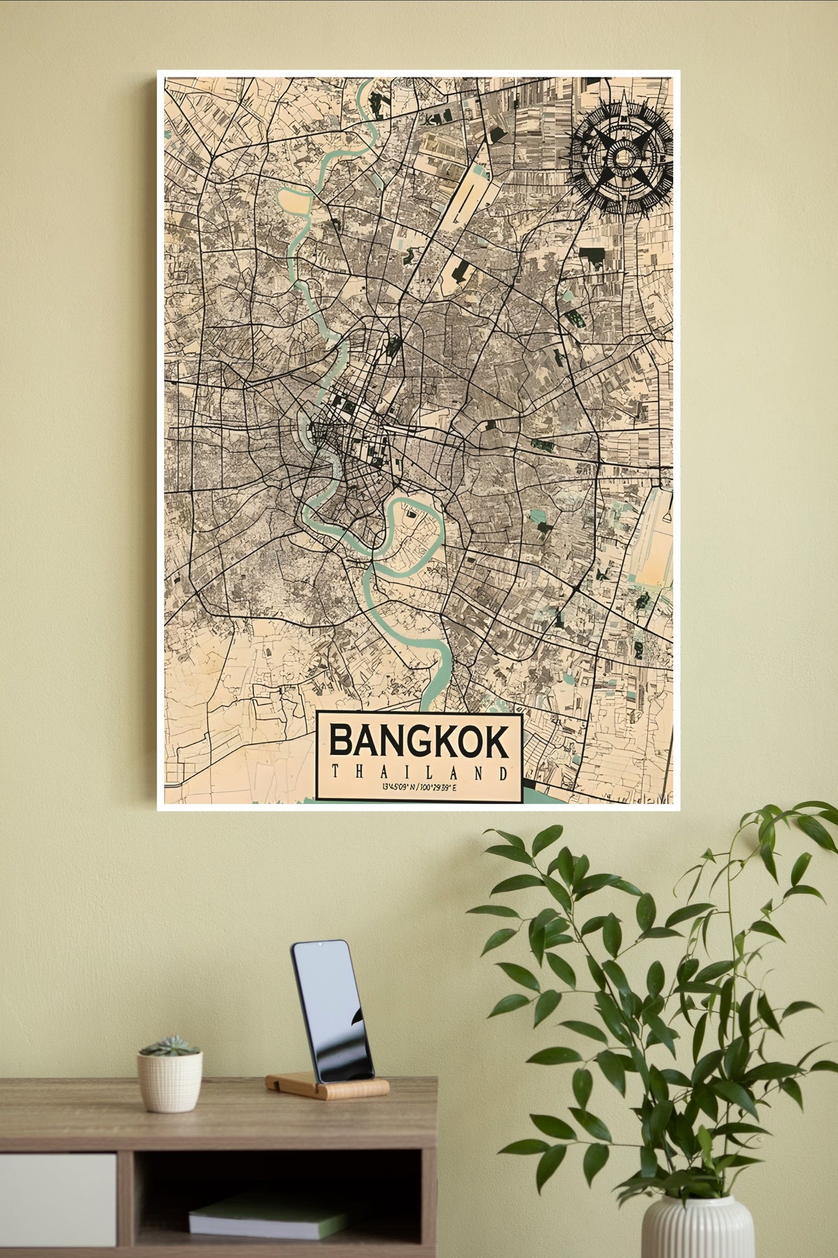 Thailand Brangkok Poster | Map Posters