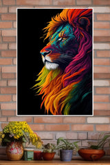 The King of Jungle Lion Poster | Animal Posters