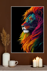 The King of Jungle Lion Poster | Animal Posters