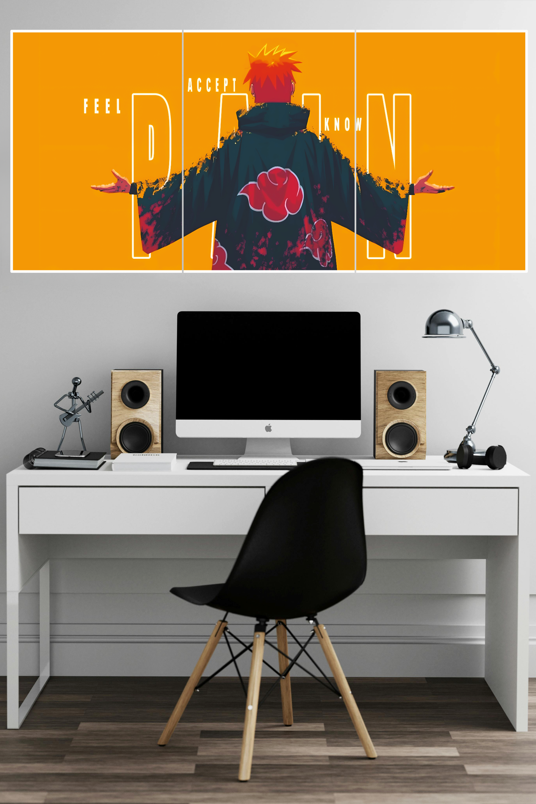 The NARUTO character Pain Nagato Poster 3 Split Poster