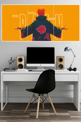 The NARUTO character Pain Nagato Poster 3 Split Poster