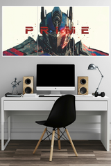 The Transformers  Optimus Prime franchise Poster  3 Split Poster