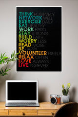 Think PosItively Poster | Gym and Motivational Quotes Posters