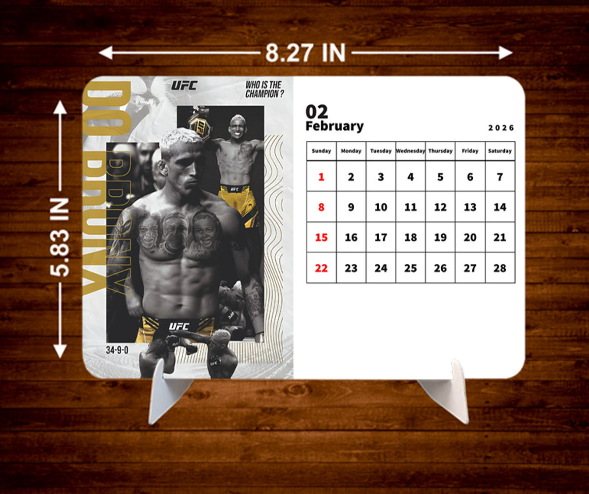 UFC Ultimate Fighting Championship Premium Table Desk Calendar
