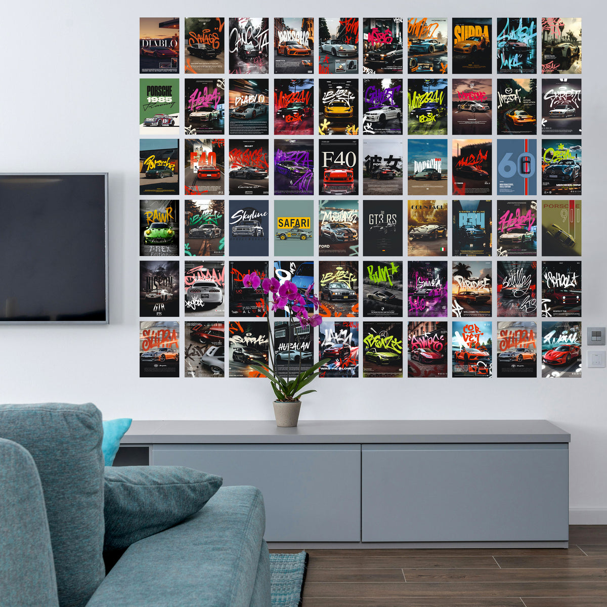 Super Sport Car | Super 60 Posters Set