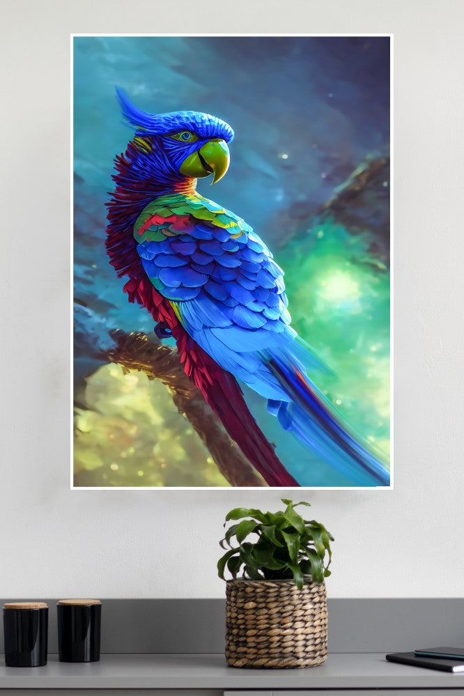 Vibrant Macaw Parrot Poster | Animal Posters