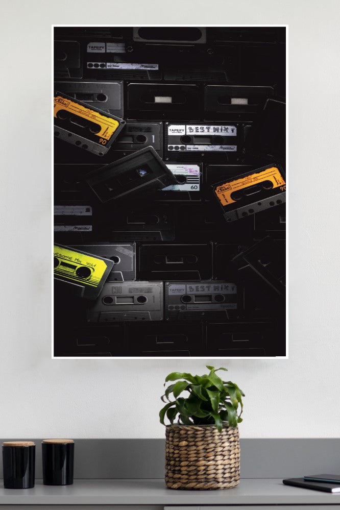 Vintage Tape Cassette Poster | Music Posters