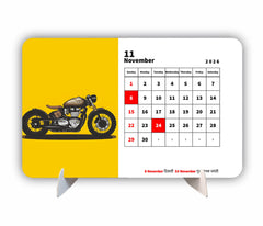 Vintage Motor Bike Predator Premium Table Desk Calendar