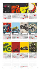 Vintage Motor Bike Predator Premium Table Desk Calendar